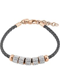 C-Collection, Damen Armband, Gold / Dunkelgrau / Silber