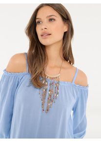 Heine, Damen Carbluse, Hellblau
