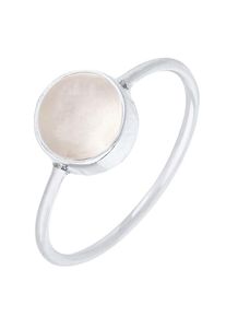 Elli, Damen Ring, Silber / Wei&szlig;