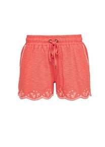 s.Oliver RED LABEL, Damen Shorts, Melone / Wei&szlig;