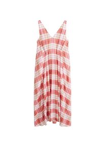 Mango, Damen Kleid gran, Rot / Weiß