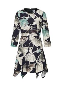MAX & Co. MAX&Co., Damen Kleid, Taubenblau / Weiß