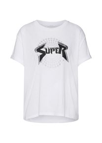 Opus, Damen T-Shirt 'Stari', Schwarz / Weiß