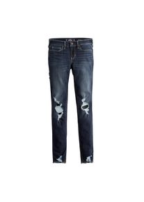 Hollister, Damen Jeans 'KNEE FRAY', Blue Denim