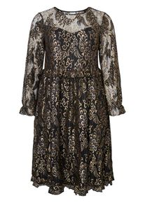 JUNAROSE, Damen Kleid, Gold / Schwarz