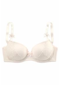 Lascana, Damen Schalen-BH, Creme