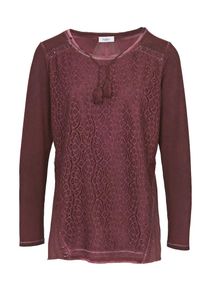 Heine, Damen Rundhalsshirt, Bordeaux
