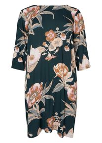 JUNAROSE, Damen Kleid, Hellbeige / Dunkelgrün