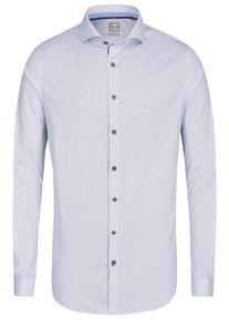 pure, Herren Hemd, Royalblau / Feuerrot / Wei&szlig;