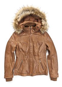 Mustang, Damen Lederjacke 'Lelu', Hellbraun