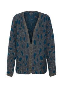 SET, Damen Strickjacke, Blau / Grau