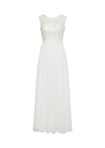 UNIQUE, Damen Abendkleid, Creme