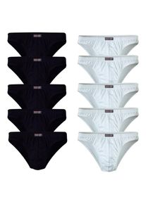 H.I.S. H.I.S, Herren Minislip (10 Stck.), Schwarz / Wei&szlig;