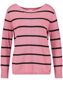 Taifun, Damen Pullover, Pink / Schwarz