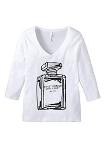 sheego Trend, Damen Shirt, Weiß