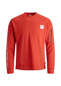 Jack & Jones JACK & JONES, Herren Sweatshirt, Orangerot