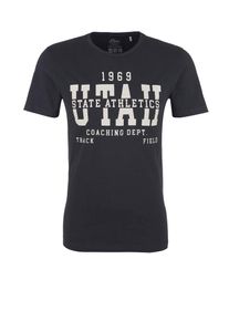 s.Oliver RED LABEL, Herren Sportives Printshirt, Basaltgrau