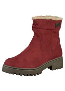 s.Oliver RED LABEL, Damen Stiefelette, Beigemeliert / Basaltgrau / Rot