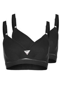 Sassa Mode Sassa, Damen Sport-BH, Schwarz