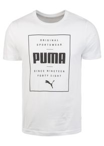 Puma, Herren Box T-Shirt, Schwarz / Weiß
