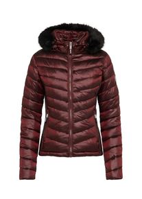 Superdry, Damen Jacke 'HOODED LUXE CHEVRON FUJI', Beere