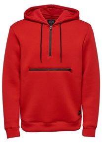 Only & Sons Only & Sons, Herren Hoodie, Rot