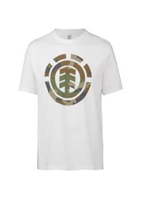 Element, Herren T-Shirt 'Foundation', Taubenblau / Braun / Oliv / Weiß