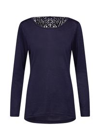 Only, Damen Shirt 'onlNINA ELCOS LACE TOP JRS', Nachtblau