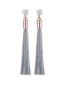 Elli, Damen Ohrringe, Rosegold / Silbergrau