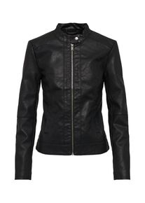 Jacqueline de Yong, Damen DALLAS Lederjacke, Schwarz