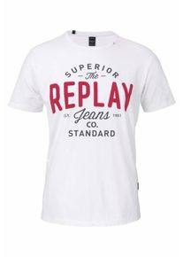 Replay, Herren T-Shirt, Weiß