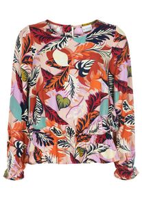 IN FRONT, Damen Bluse LEANA, Beige / Pastellblau / Dunkelorange / Rosa / Blutrot / Schwarz
