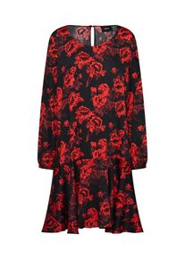 Object, Damen Kleid, Rot / Schwarz