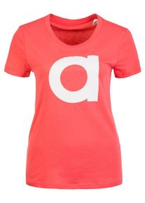 adidas Performance, Damen Trainingsshirt 'Essentials Brand', Koralle / Wei&szlig;