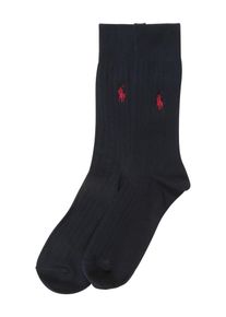 Polo Ralph Lauren, Herren W&auml;sche 'RIB EGYPTIAN-SOCKS-2 PACK', Dunkelblau