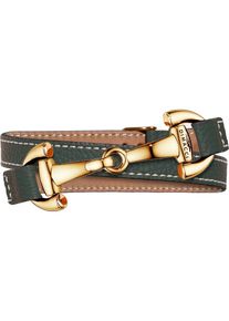 dimacci, Damen Armband 'Alba 11233', Gold / Dunkelgr&uuml;n