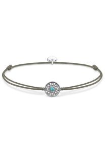 Thomas Sabo, Damen Armband 'Ethno Amulett Little Secret', Türkis / Silbergrau / Schwarz / Silber
