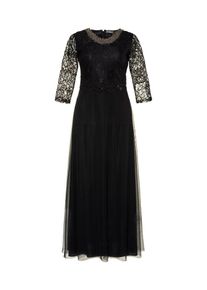 Ulla Popken, Damen Abendkleid, Schwarz