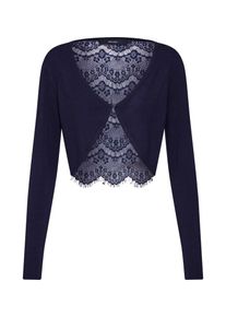 Véro Moda VERO MODA, Damen Bolero 'VMLASSI GLORY LS LACEBACK BOLERO', Nachtblau