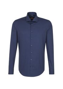 Seidensticker, Herren Hemd, Blau / Anthrazit