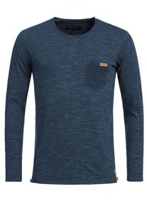 INDICODE JEANS, Herren Lanarmshirt ' Bakersfield ', Navy