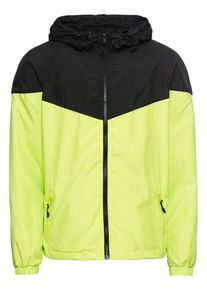 Urban Classics, Herren Jacke '2-Tone Tech Windrunner', Neongelb / Schwarz