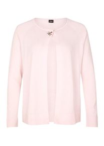 s.Oliver BLACK LABEL, Damen Cardigan mit Schmuck-Applikation, Pastellpink