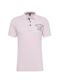 s.Oliver RED LABEL, Herren Poloshirt, Rosa / Schwarz