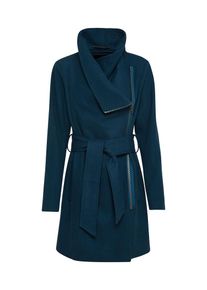Mbym, Damen Asymmetrischer Mantel 'Mika', Petrol