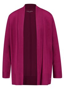 Gerry Weber, Damen Strickjacke mit Schalkante, Pink