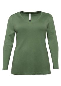 sheego Casual, Damen Shirt, Khaki