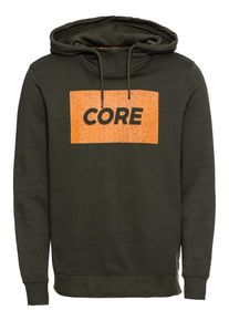 Jack & Jones JACK & JONES, Herren Sweatshirt 'JCOVINCENT', Dunkelgrün / Orange
