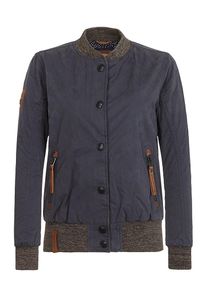 Naketano, Damen Jacke, Dunkelblau / Braun / Graumeliert