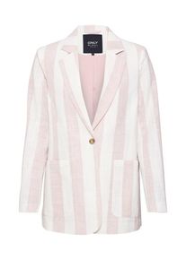 Only, Damen Blazer 'onlNANNA', Rosa / Weiß